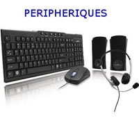 clavier souris périphérique haut-parleur enceinte casque cable câble